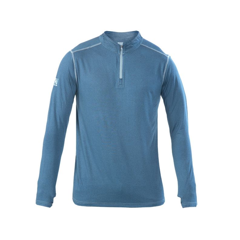 Polera Dry Fit HW SPX Manga Larga Hombre Deep Blue-0