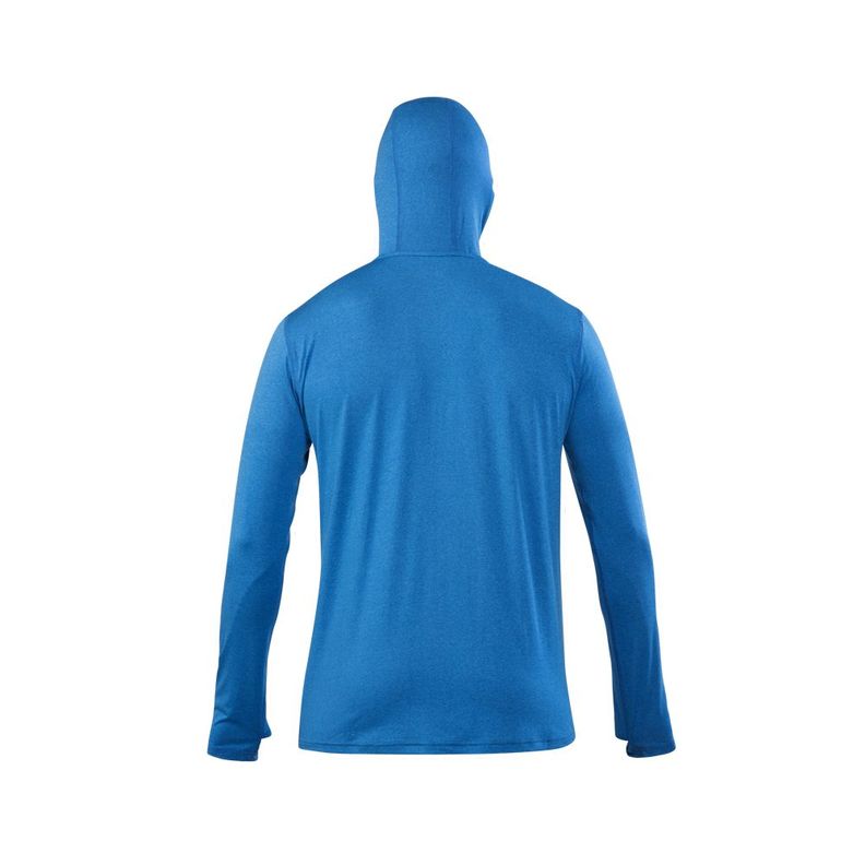 Polera Dry Fit Hw Spx C/ Gorro Manga Larga Hombre Blue-1