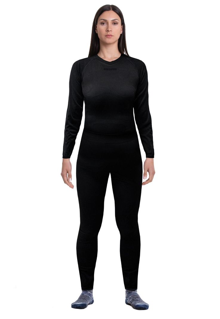 Conjunto Primera Capa Hw Patagonia Spandex Mujer Black-0