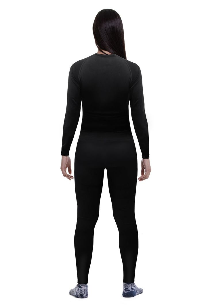 Conjunto Primera Capa Hw Patagonia Spandex Mujer Black-1