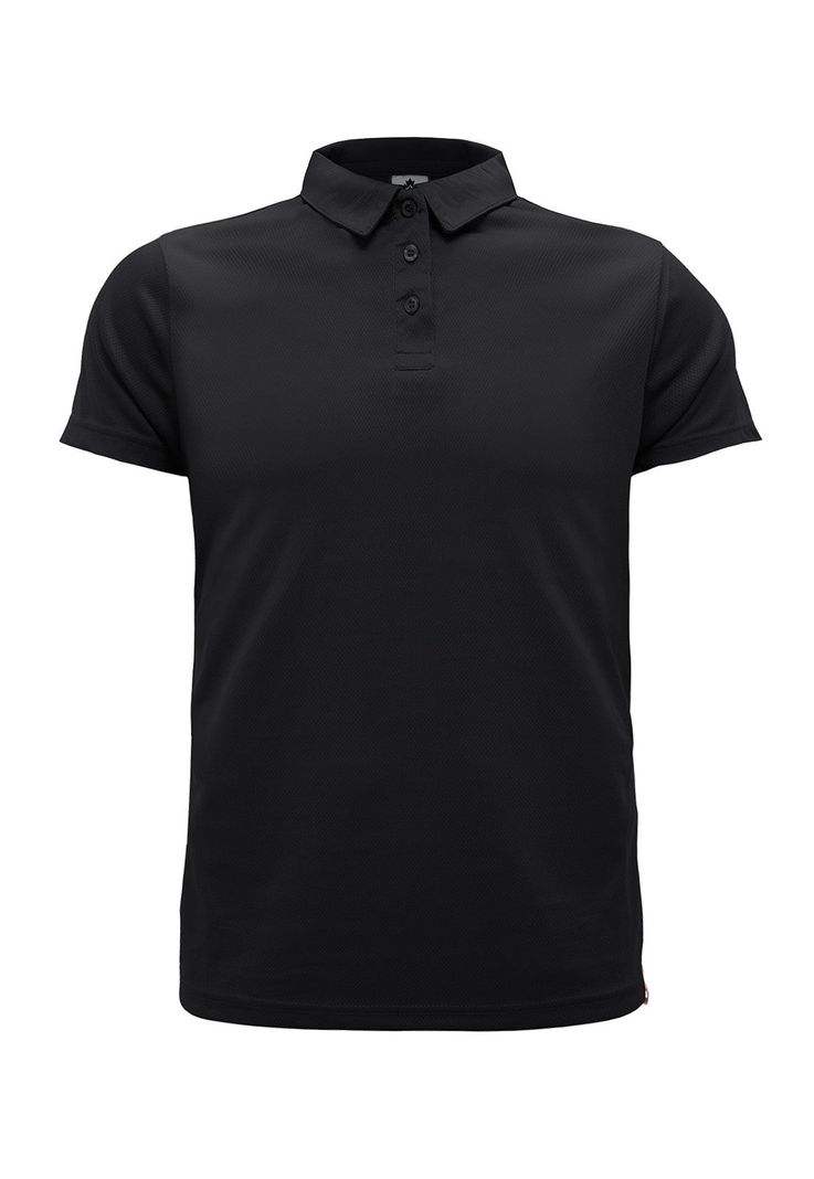 Polera Cooldry Quebec Manga Corta Negro-0