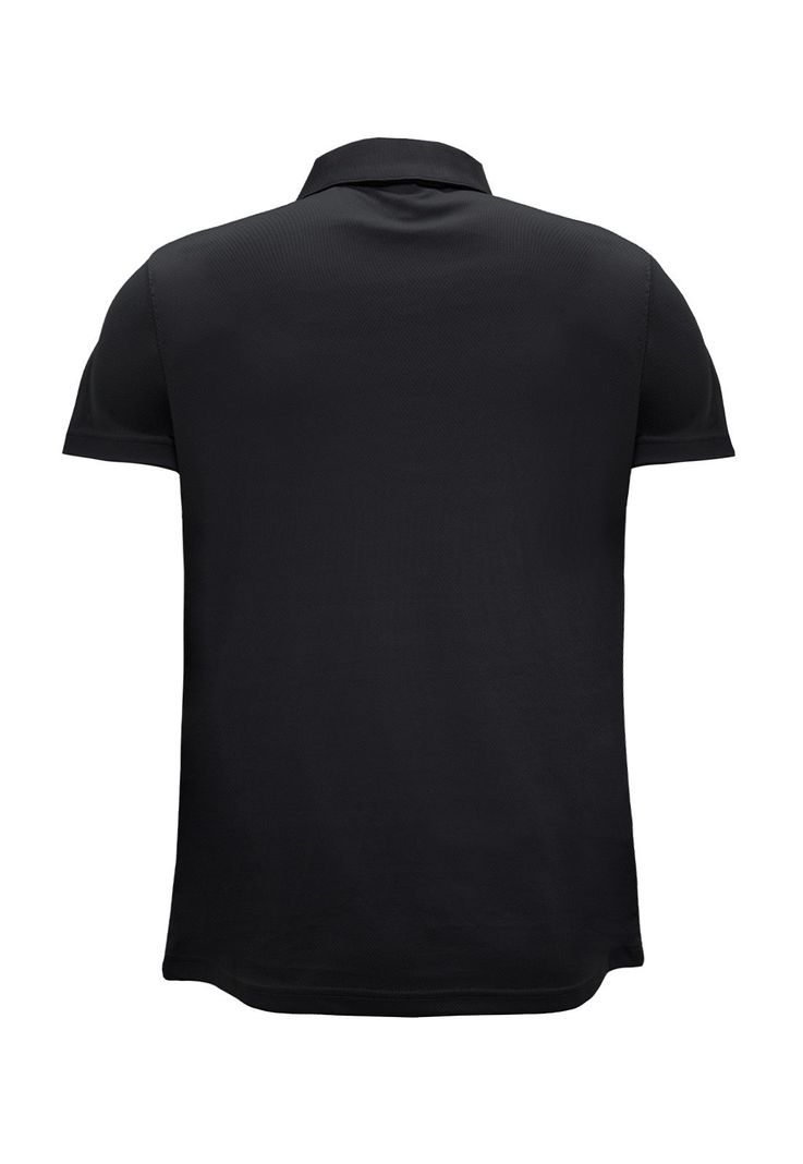 Polera Cooldry Quebec Manga Corta Negro-1