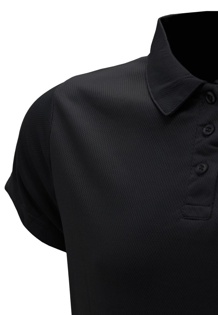Polera Cooldry Quebec Manga Corta Negro-2