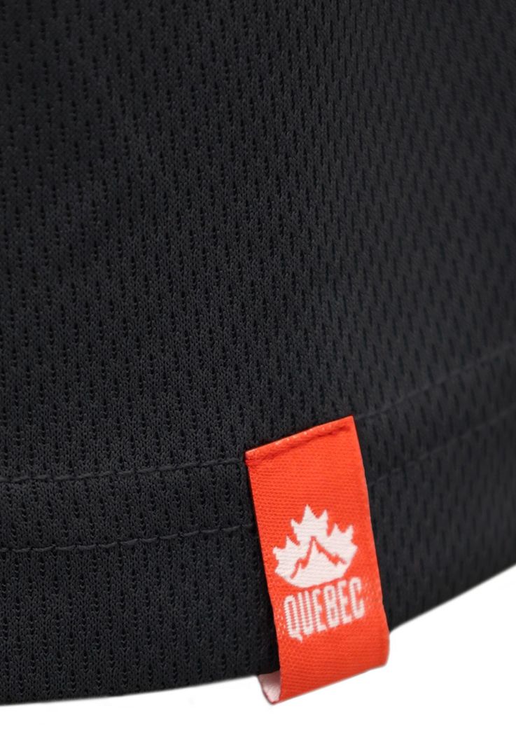 Polera Cooldry Quebec Manga Corta Negro-3