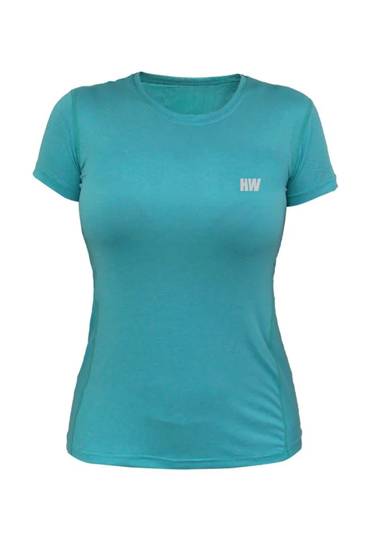 Polera Dry Fit Hw Manga Corta Mujer Turquesa-0