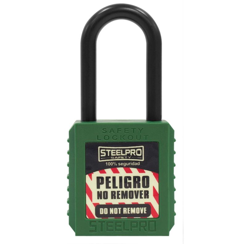 Candado Steelpro Dielectrico Verde-0