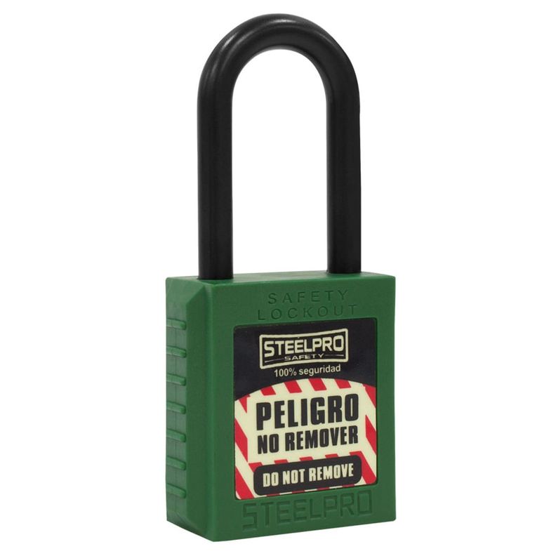 Candado Steelpro Dielectrico Verde-1