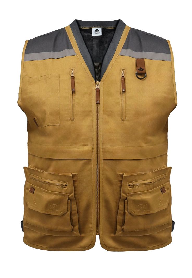 Chaleco Geólogo Gabardina Quebec Camel-0