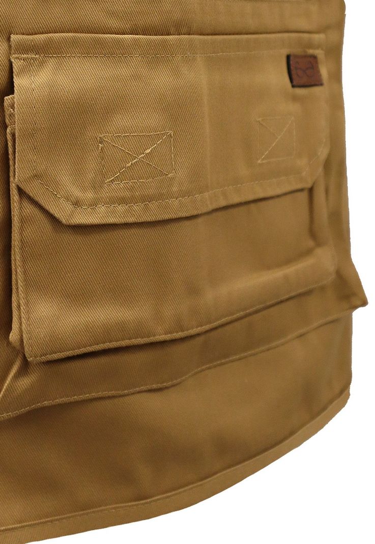 Chaleco Geólogo Gabardina Quebec Camel-3