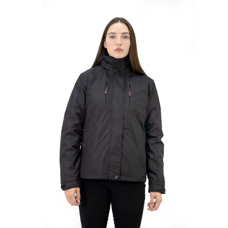 Parka Desmontable Quebec Ottawa 3 en 1 Negro Mujer XS