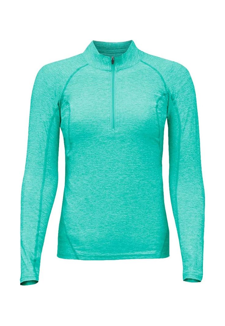 Polera Dry Fit Hw Manga Larga Mujer Turquesa-0
