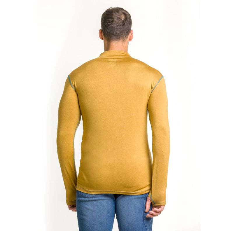 Polera Dry Fit HW SPX Manga Larga Hombre Mustard-1