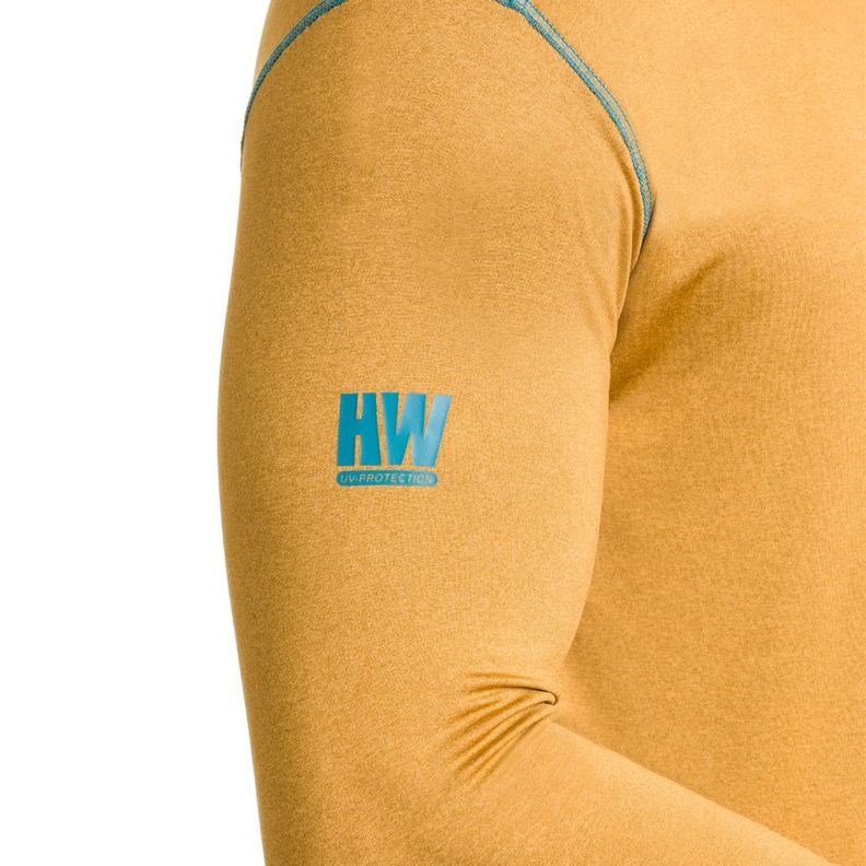 Polera Dry Fit HW SPX Manga Larga Hombre Mustard-3