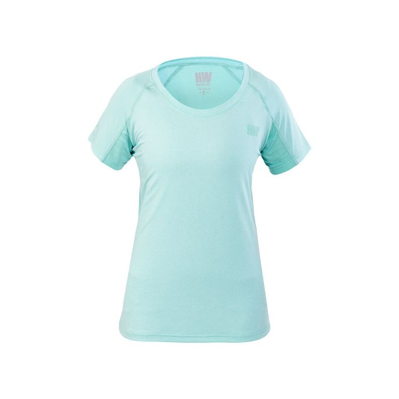Polera Dry Fit Hw Spx Manga Corta Mujer Aqua-0