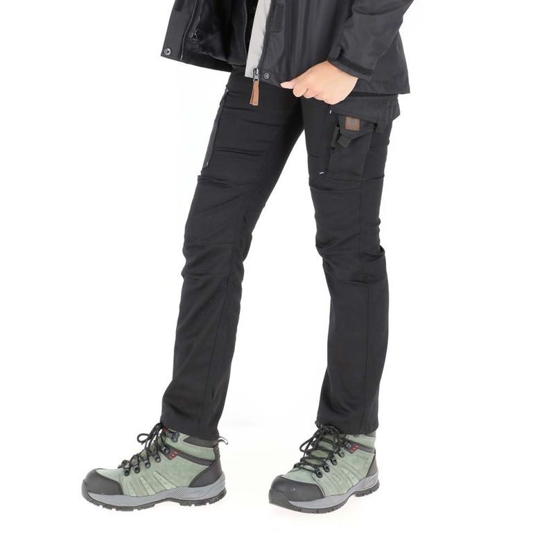 Pantalón Cargo HW Dakota Spandex Mujer Dark Shadow-1