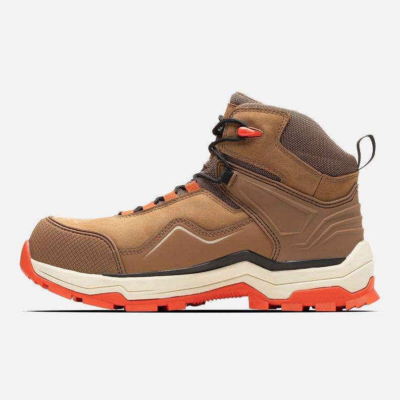 ZAPATO SEGURIDAD LIPPI PRO WORK MUJER ATMOS MID CAFÉ CLARO-2