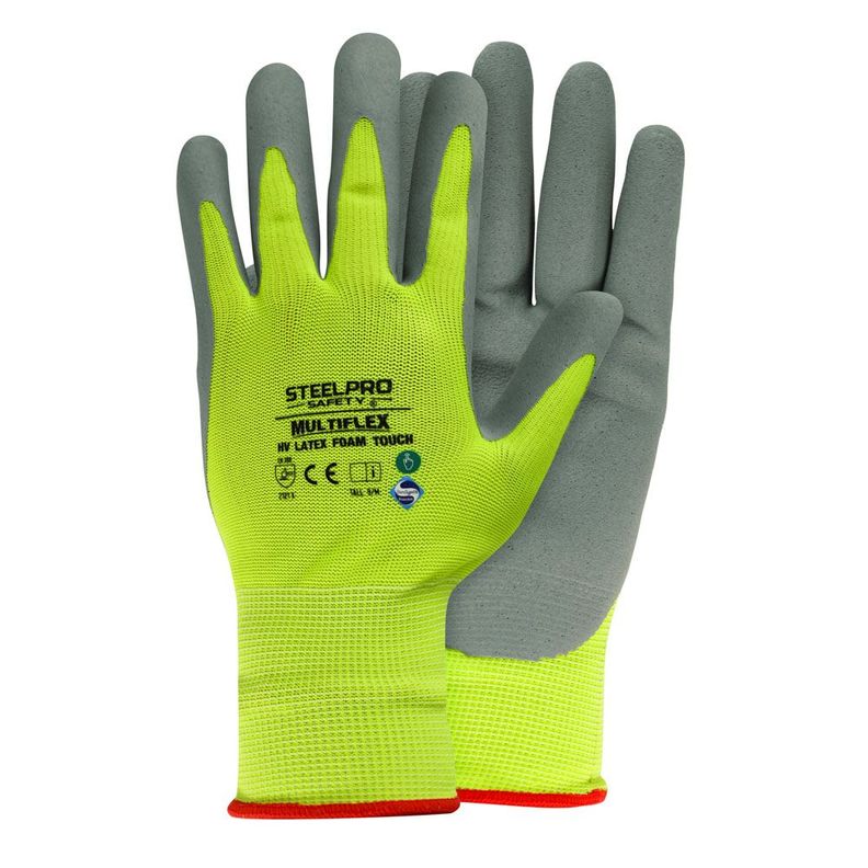 Guante Multiflex HV Latex Foam Touch Steelpro-0