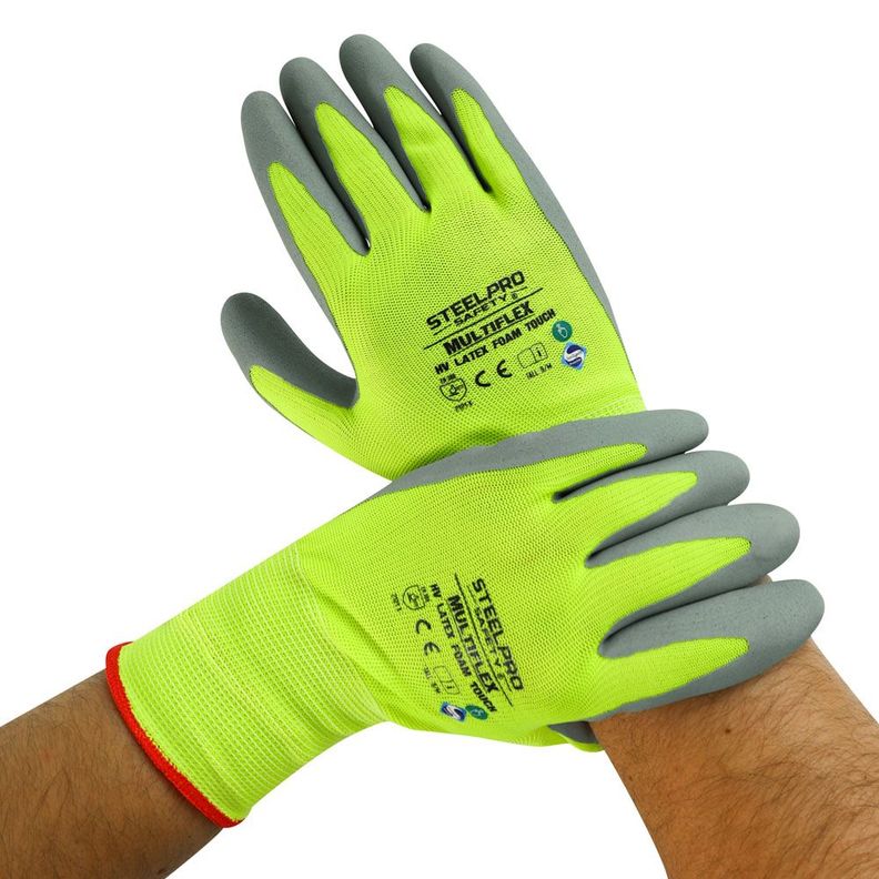 Guante Multiflex HV Latex Foam Touch Steelpro-4