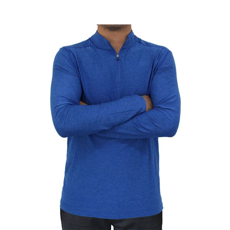 Polera Dry Fit Hw Manga Larga Stone Blue-0