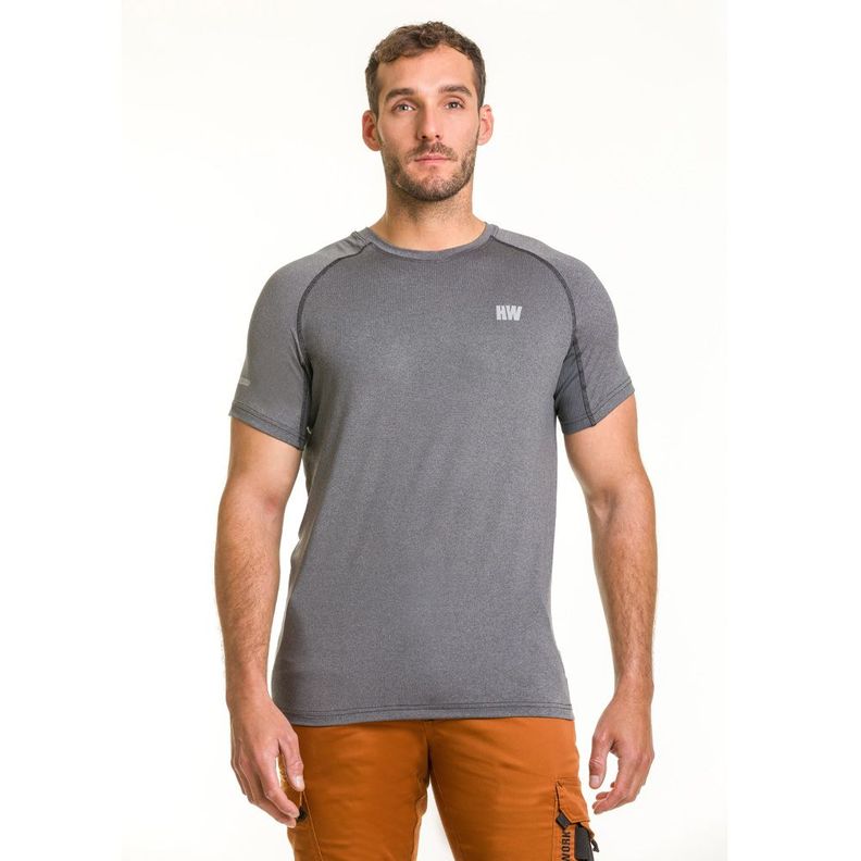 Polera Dry Fit Hw Spx Manga Corta Hombre Carbon Grey-0