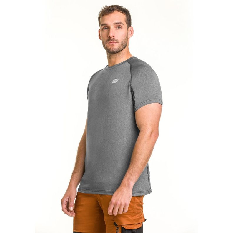 Polera Dry Fit Hw Spx Manga Corta Hombre Carbon Grey-2