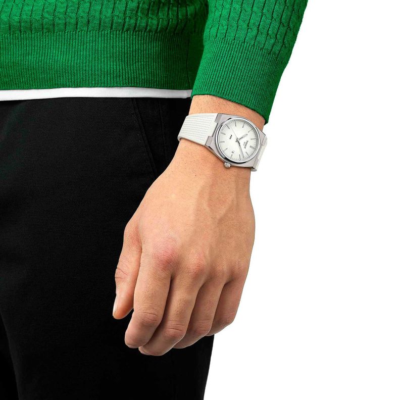 Reloj Tissot PRX 40mm Blanco-1