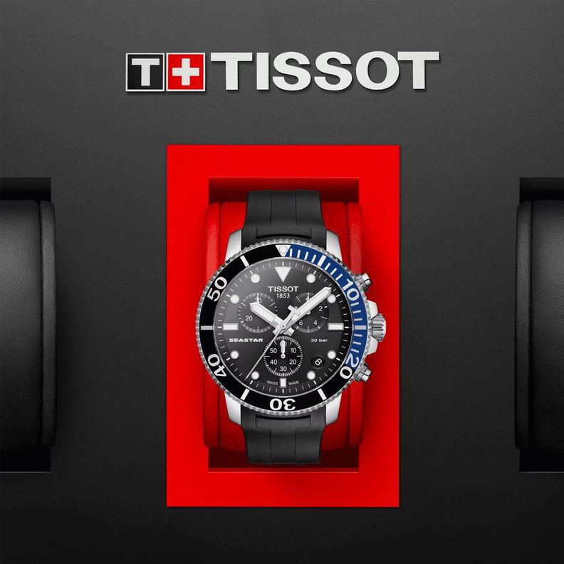 Reloj Tissot Seastar 1000 Quartz Chronograph Negro-4
