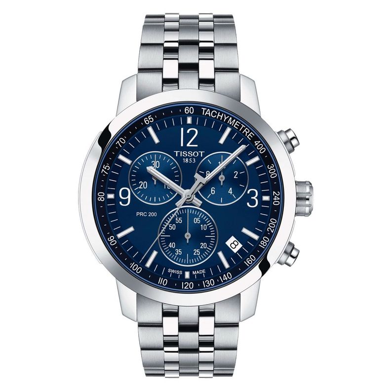 Reloj Tissot PRC 200 Chronograph Acero Azul-0