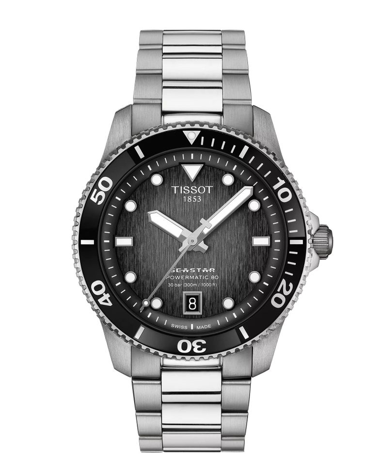 Reloj Tissot Seastar 1000 Powermatic 80 Grafito Acero