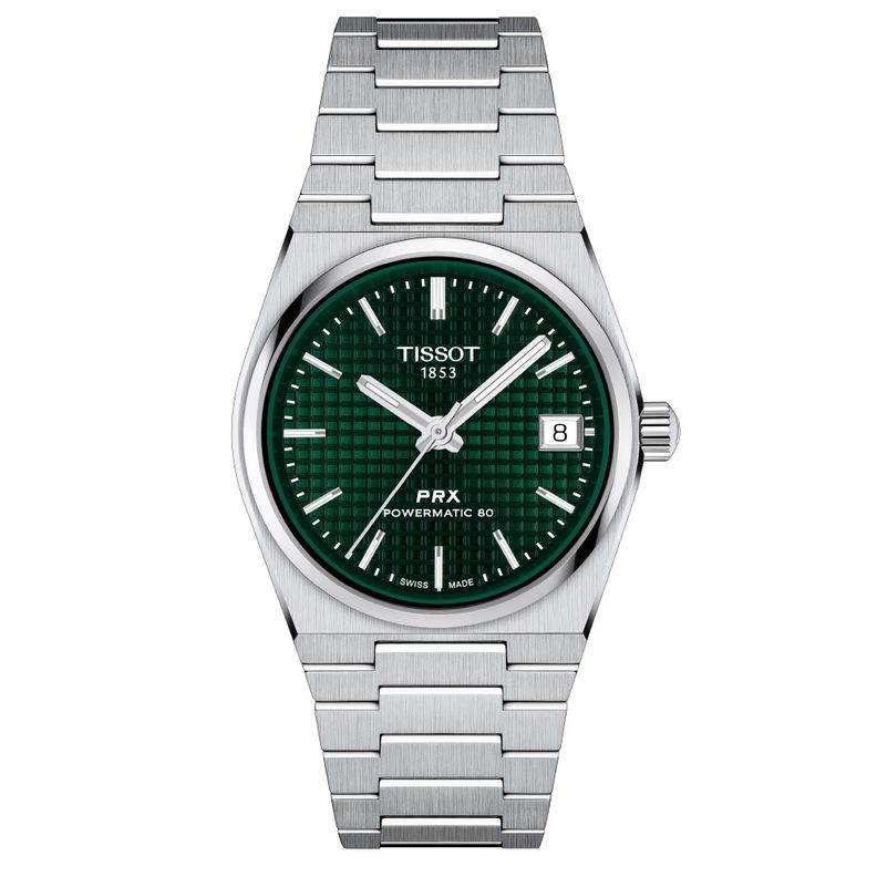 Reloj Tissot PRX Powermatic 35mm Verde Acero