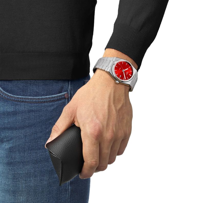 Reloj Tissot PRX Acero Rojo 40MM-3