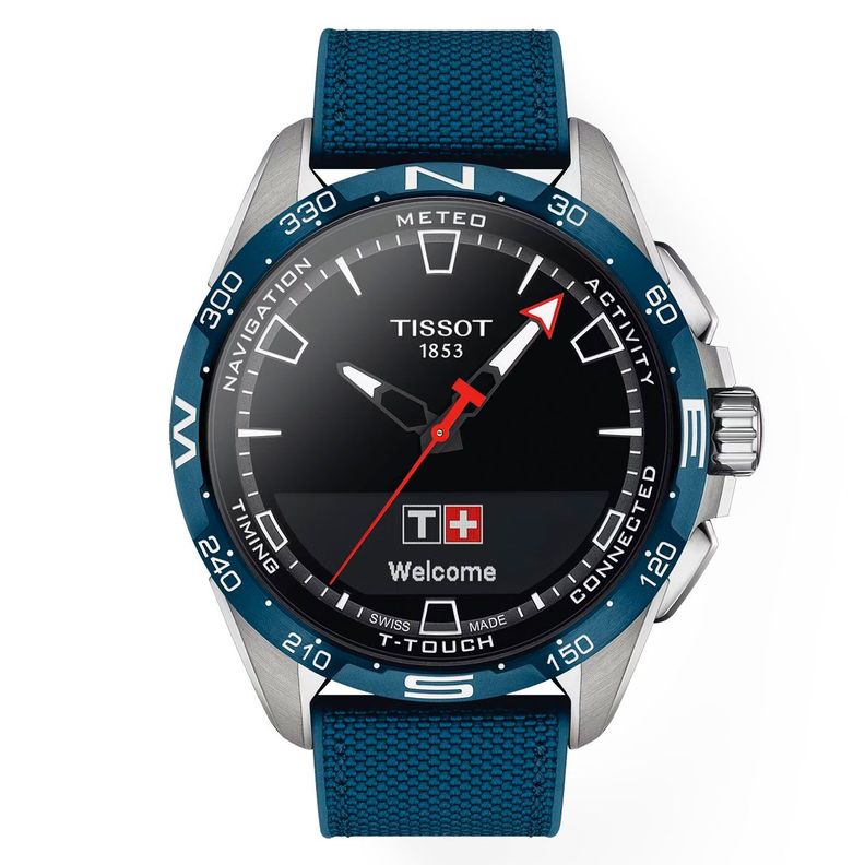 Reloj Digital Tissot T-Touch Connect Azul-0