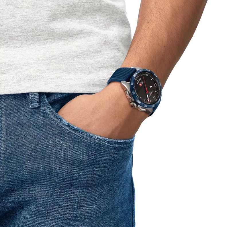 Reloj Digital Tissot T-Touch Connect Azul-1