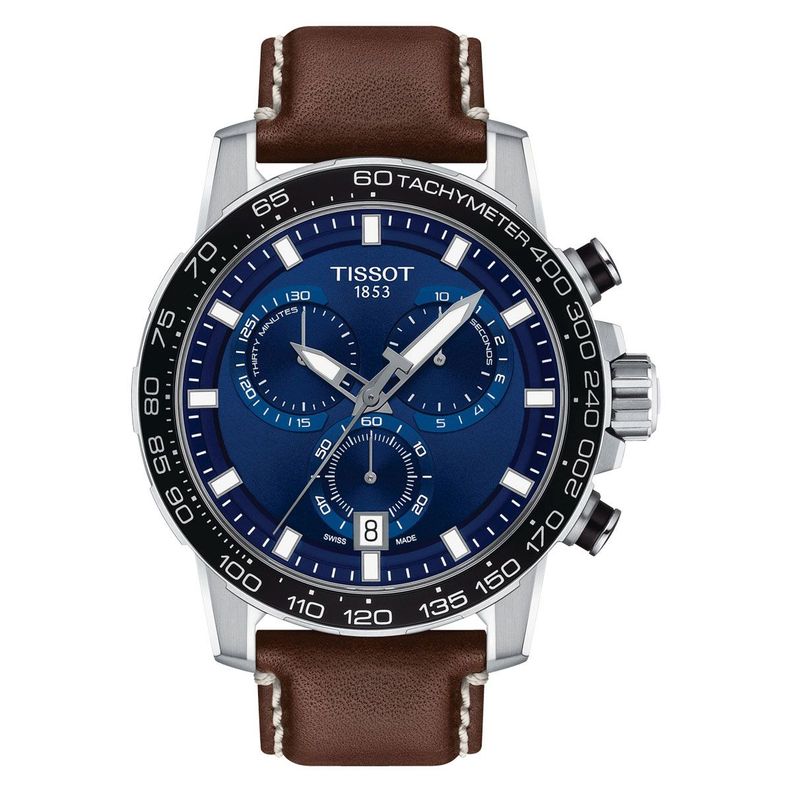Reloj Tissot Supersport Chrono Marrón Azul-0