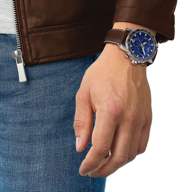 Reloj Tissot Supersport Chrono Marrón Azul-3