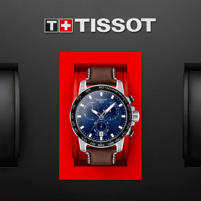 Reloj Tissot Supersport Chrono Marrón Azul-4