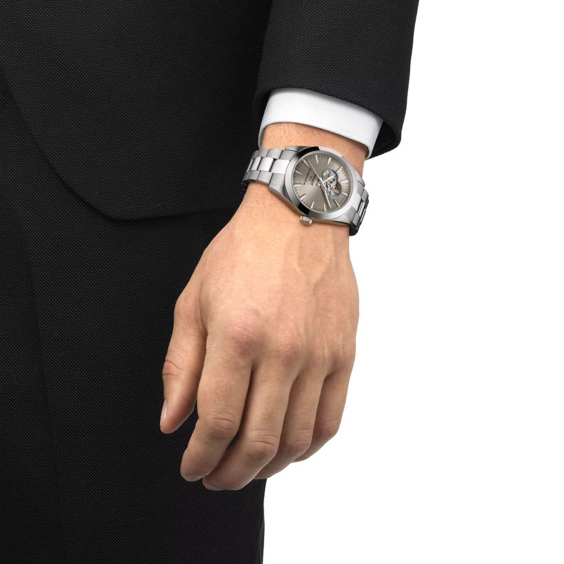 Reloj Tissot Gentleman Open Heart Grafito-3
