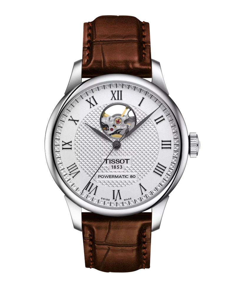 Reloj Tissot Le Locle Open Heart Cuero-0