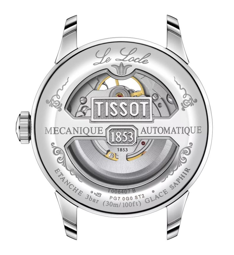 Reloj Tissot Le Locle Open Heart Cuero-1