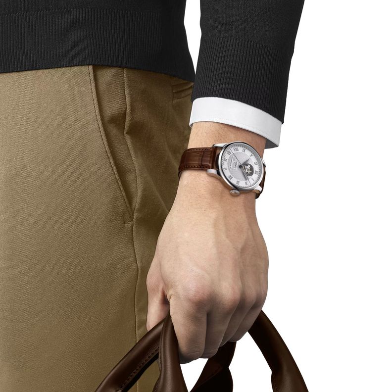 Reloj Tissot Le Locle Open Heart Cuero-3