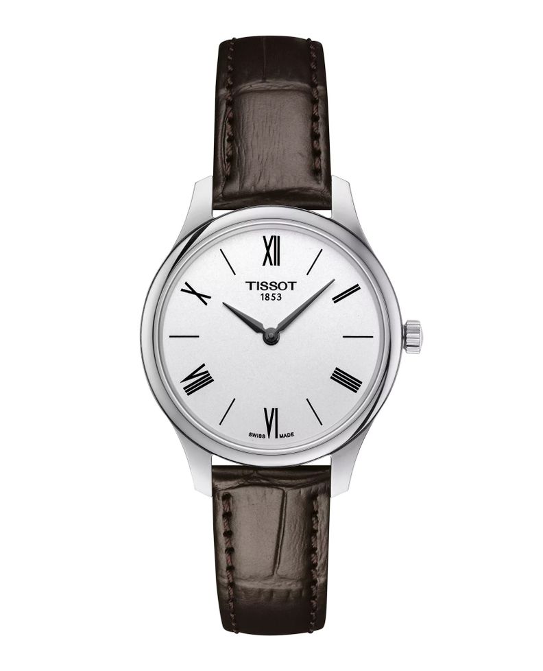 Reloj Tissot Tradition Lady Cuero Café-0