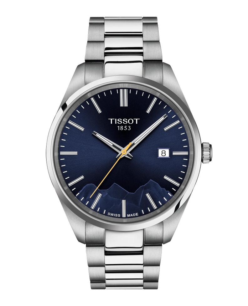 Reloj Tissot PR100 Jungfraubahn Azul 40MM Plata