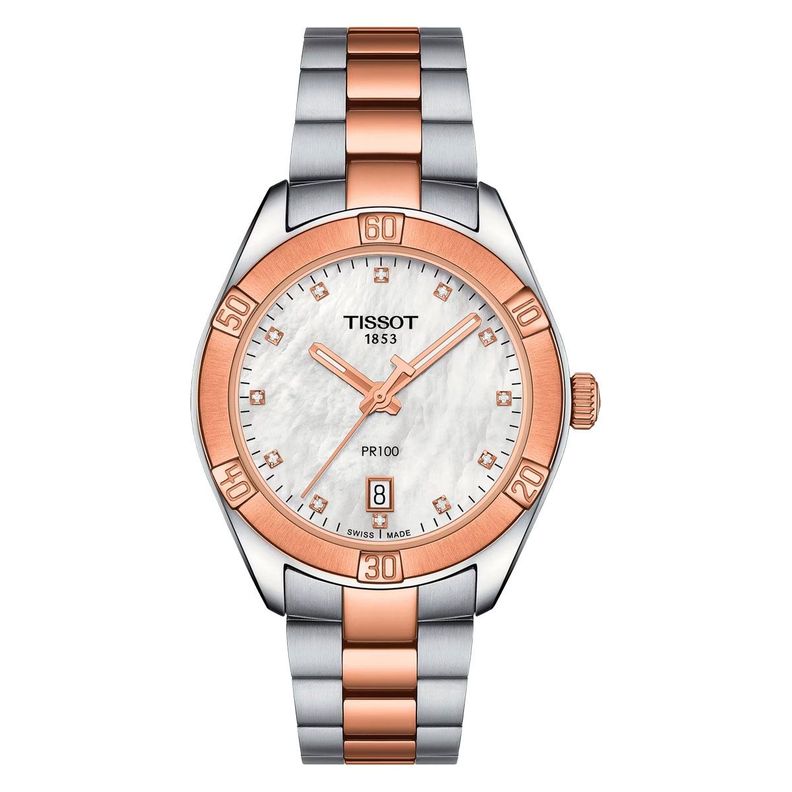 Reloj Tissot PR 100 Sport Chic Oro rosa-0