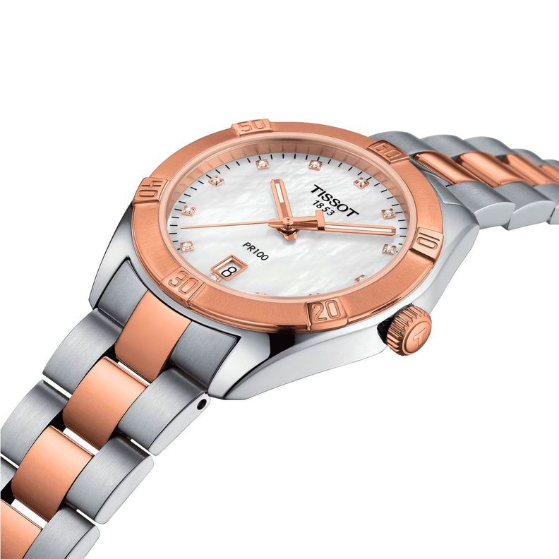 Reloj Tissot PR 100 Sport Chic Oro rosa-1