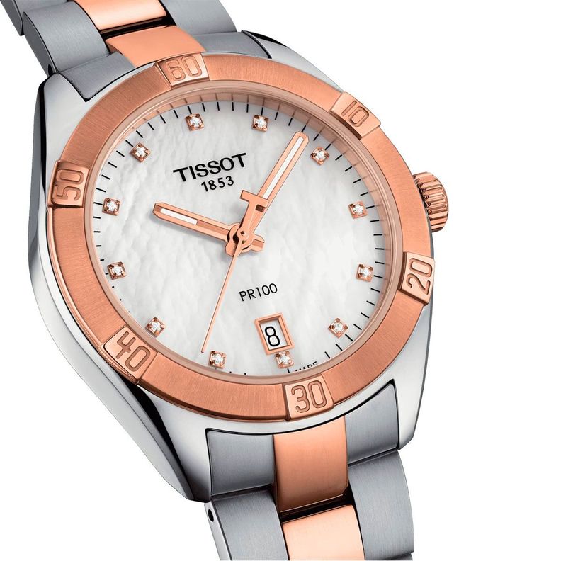 Reloj Tissot PR 100 Sport Chic Oro rosa-2