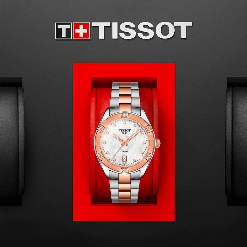 Reloj Tissot PR 100 Sport Chic Oro rosa-5