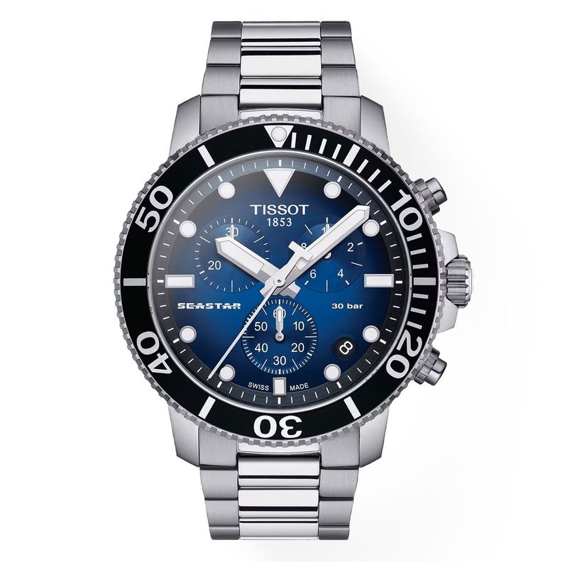 Reloj Tissot Seastar 1000 Chronograph Acero Negro-0