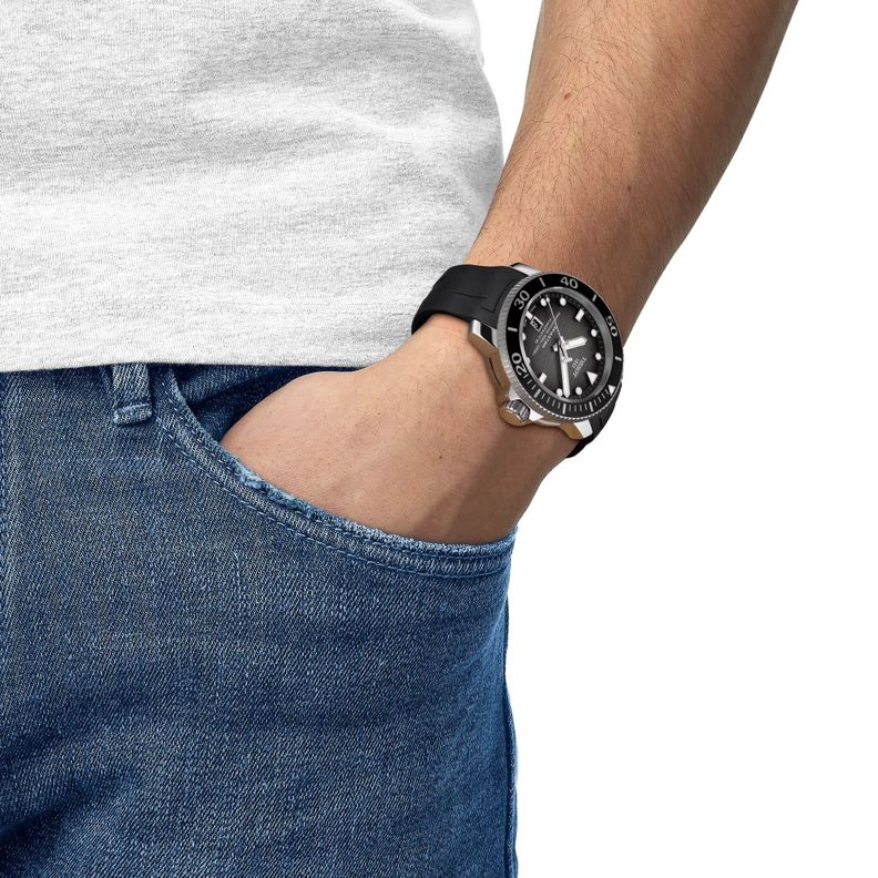 Reloj Tissot Seastar 2000 Professional Resina Negro-2