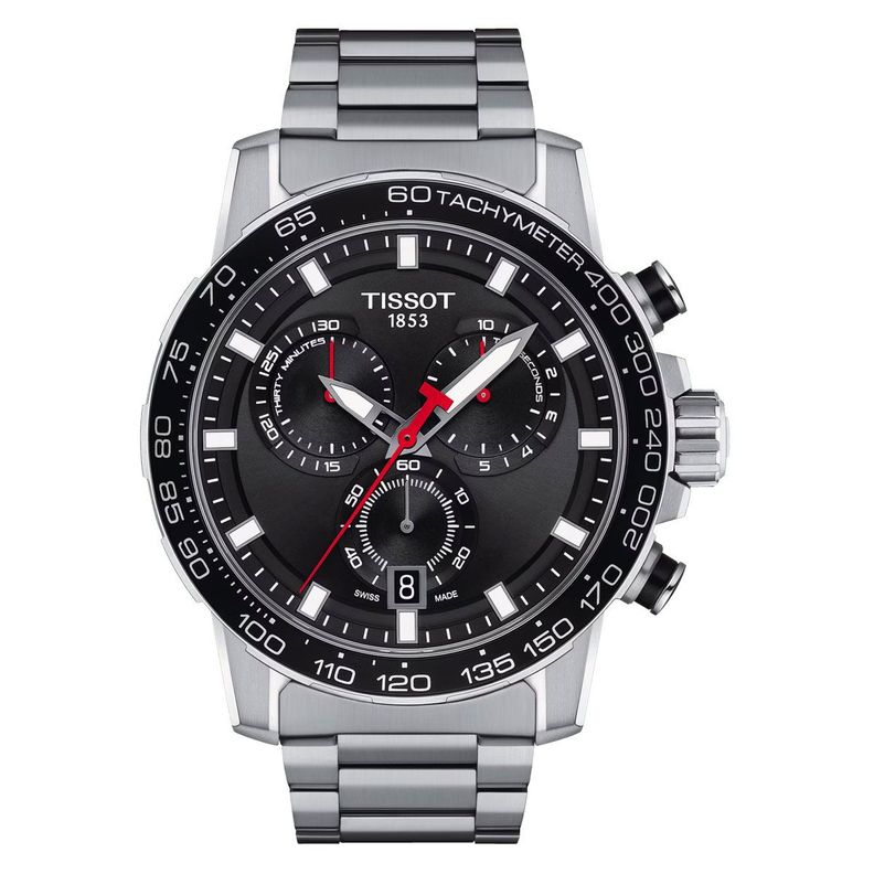 Reloj Tissot Supersport Chrono Acero Negro-0
