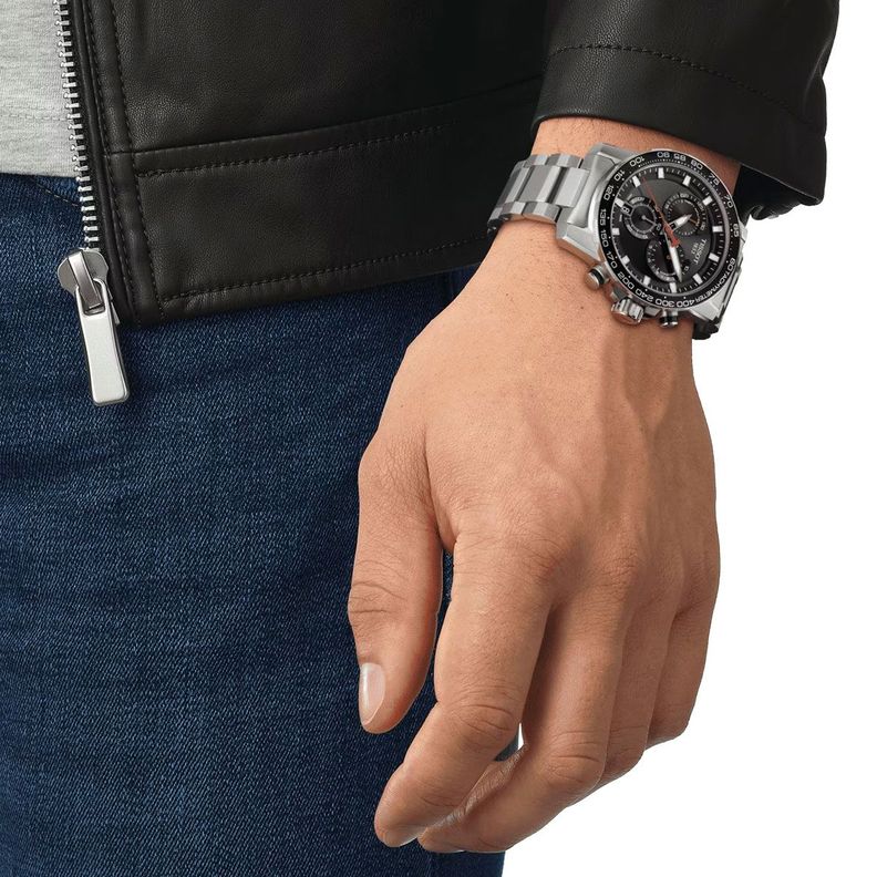 Reloj Tissot Supersport Chrono Acero Negro-1